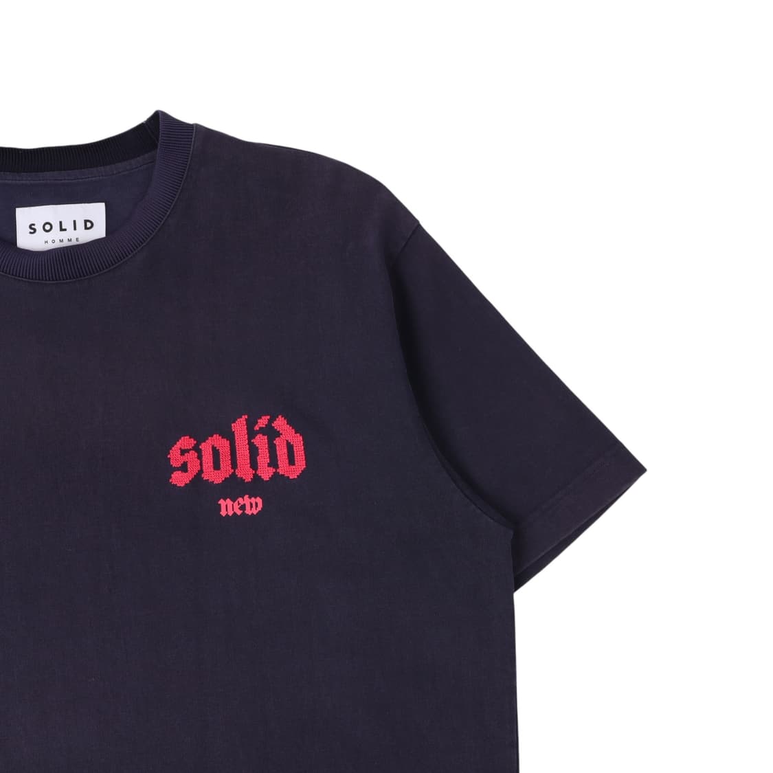 솔리드옴므 22ss 자수 로고 티셔츠 상품이미지3