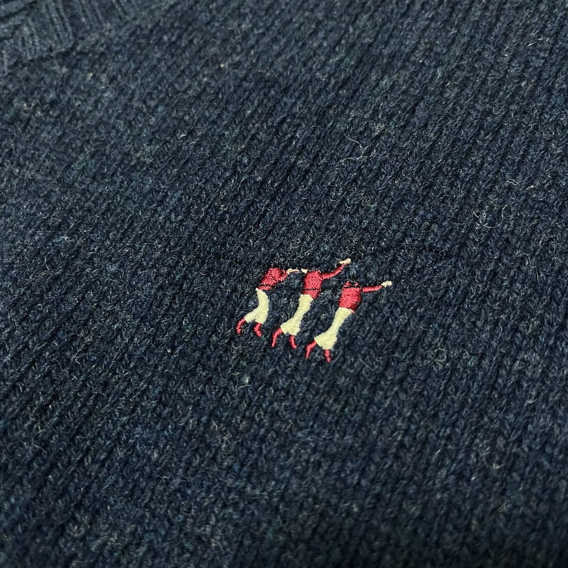 헨리코튼 골프웨어 로고 자수 브이넥 니트 [네이비] M/95 상품이미지5