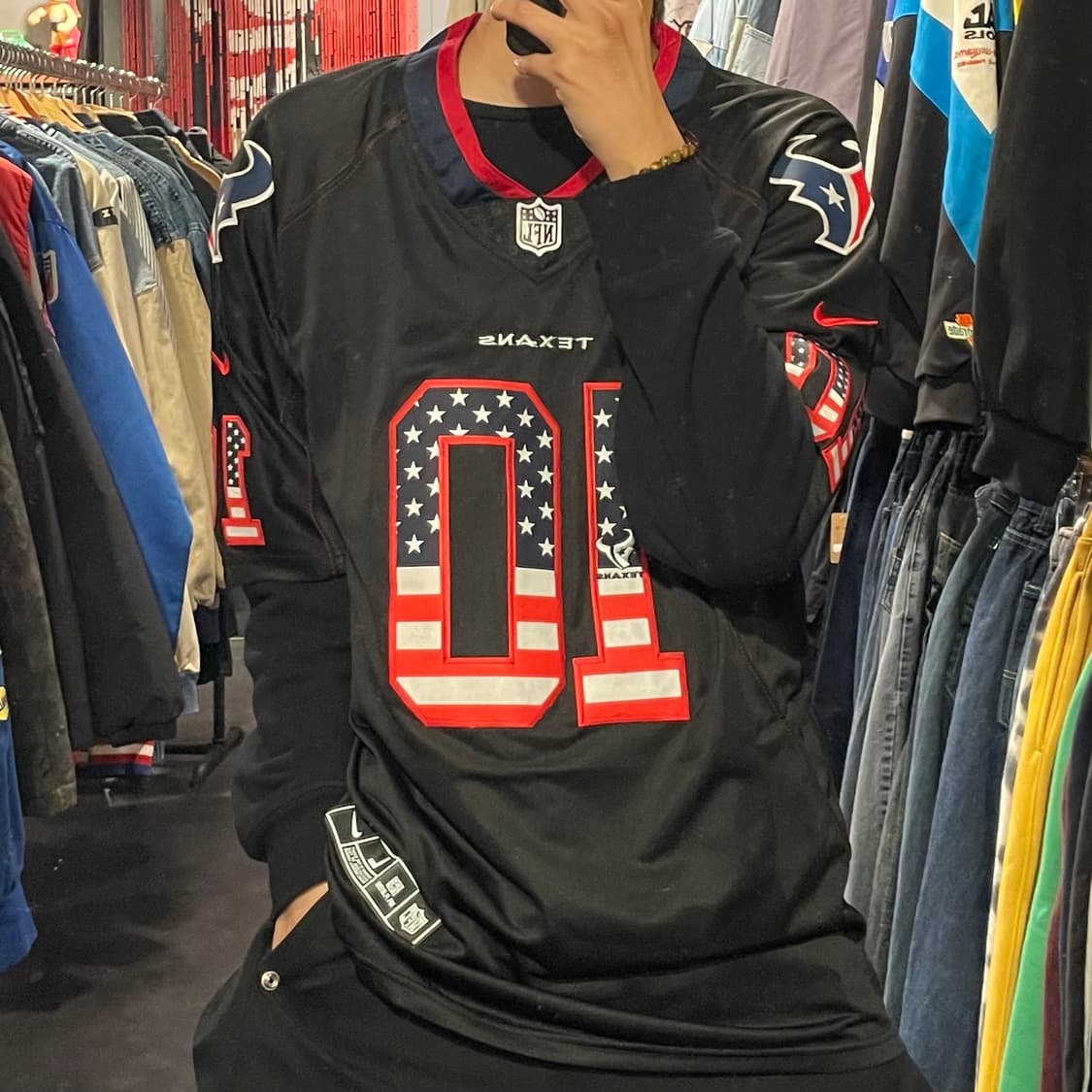 [IM] nike X NFL 텍산스 홉킨스 No.10 반팔 져지 상품이미지3