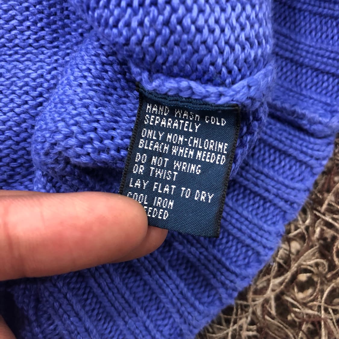 L 폴로 랄프로렌 블루 니트 스웨터 상품이미지5