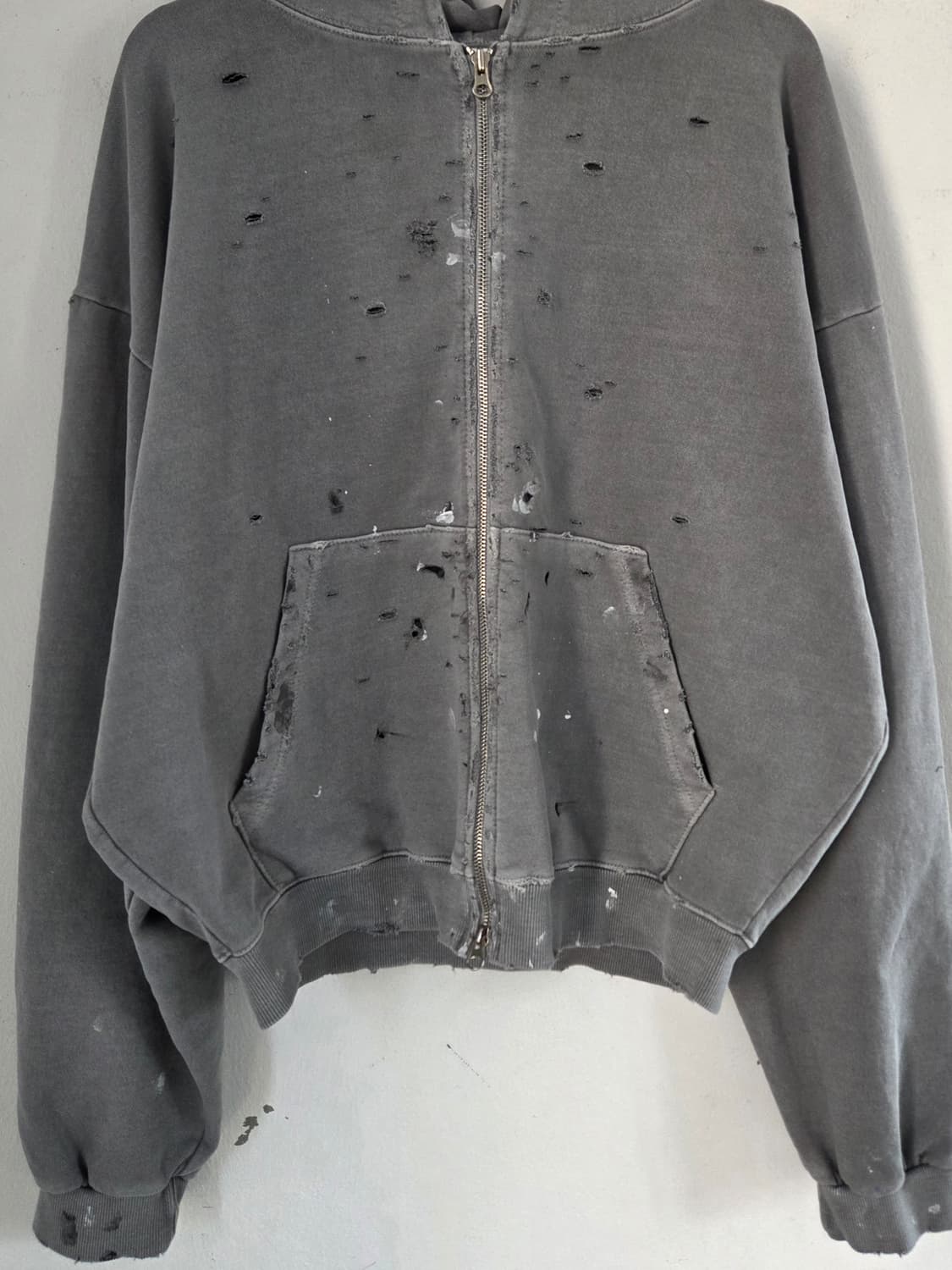 빈티지 워싱 후드 집업 상품이미지5