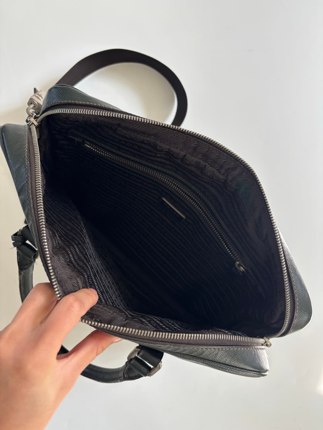 Prada 프라다 사피아노 가죽 브리프케이스 상품이미지6