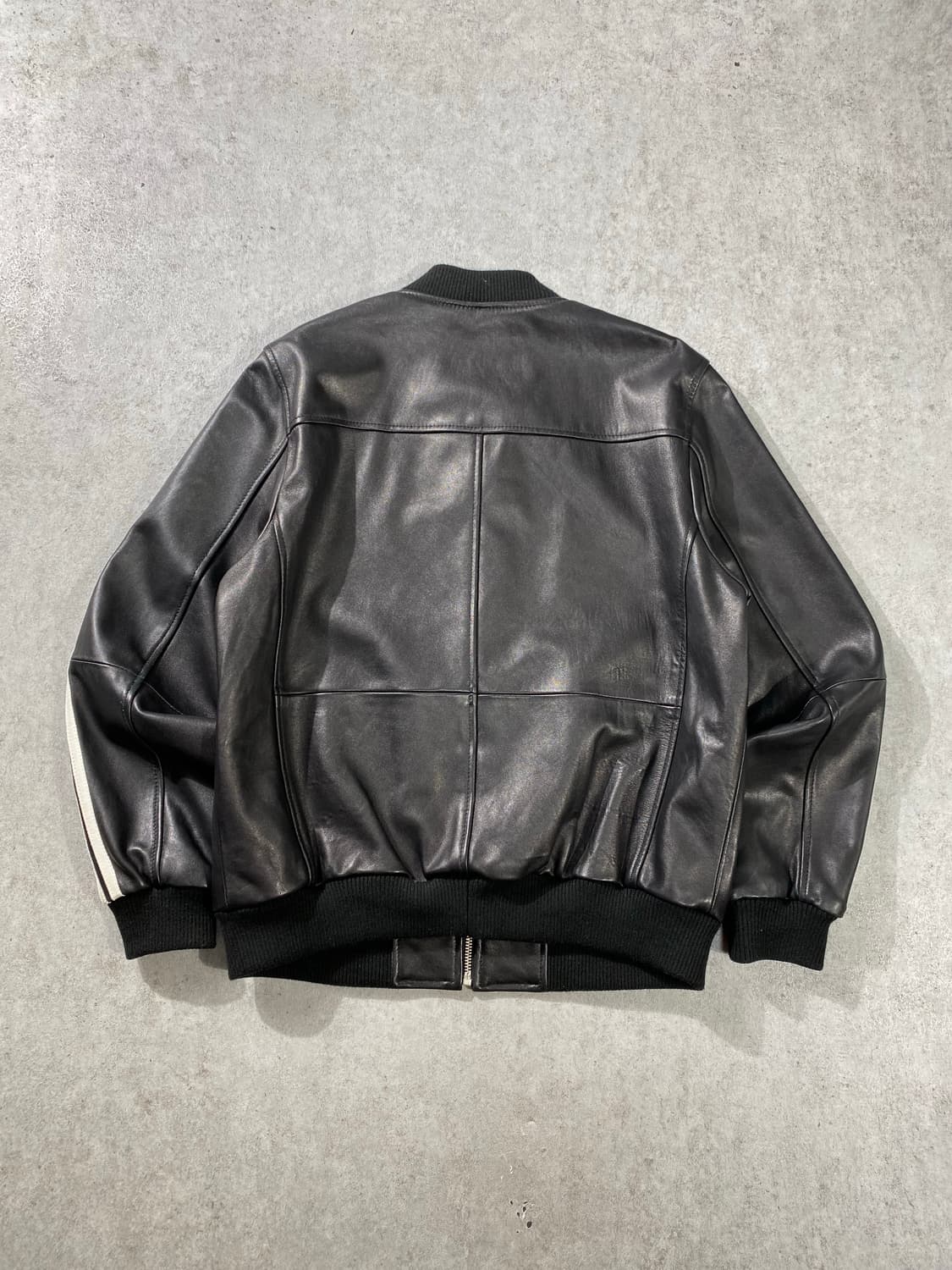 [M] Vintage 빈티지 3스트라이프 램스킨 레더자켓 상품이미지6