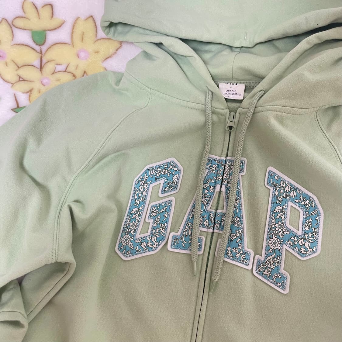 갭 키즈XL 피스타치오 후드집업 상품이미지2