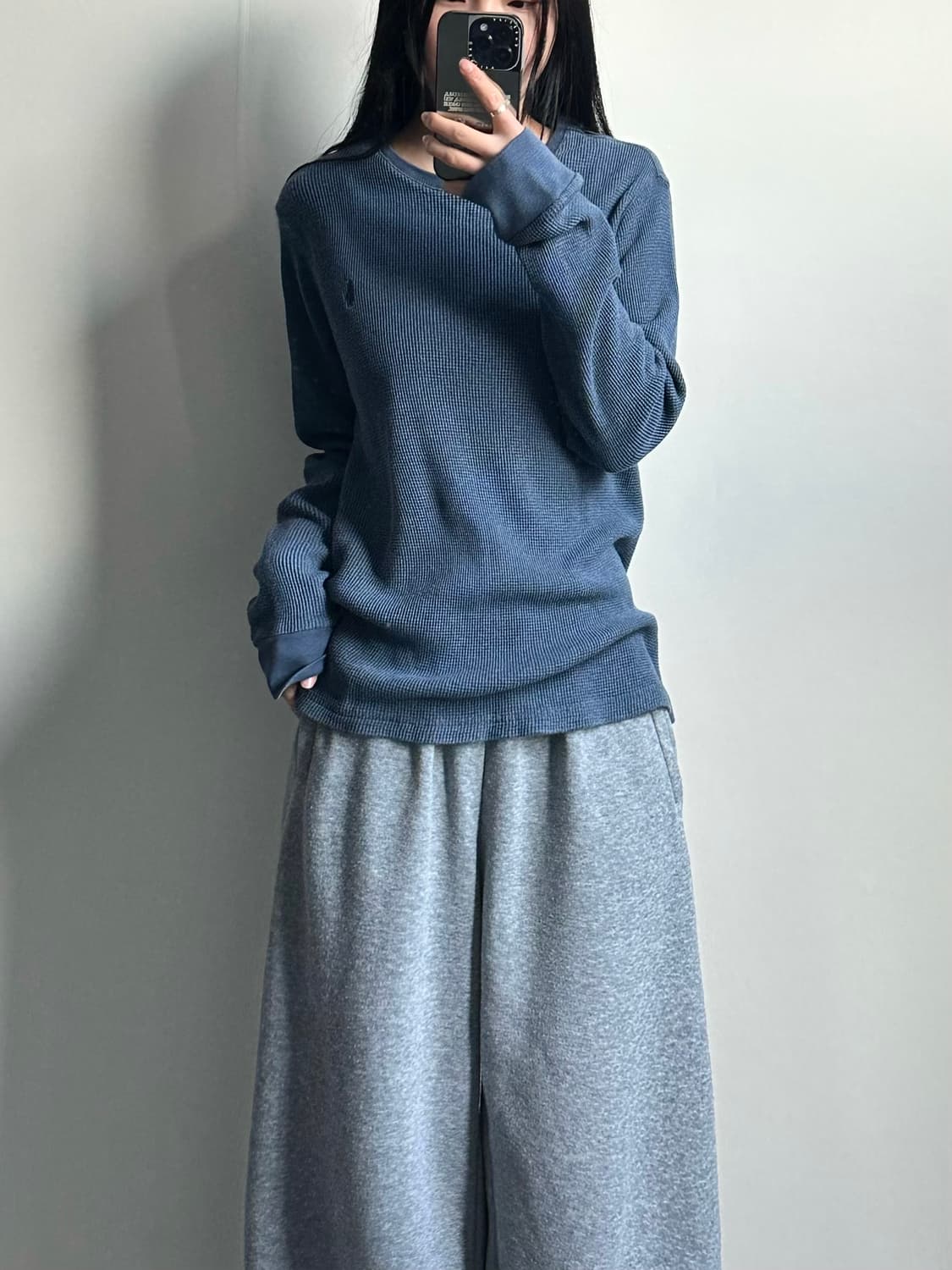 폴로 랄프로렌 신형 블루 와플 니트 상품이미지1