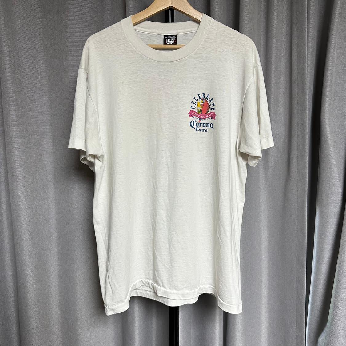 빈티지 90s 코로나 앵무새 애니멀 티셔츠 상품이미지1