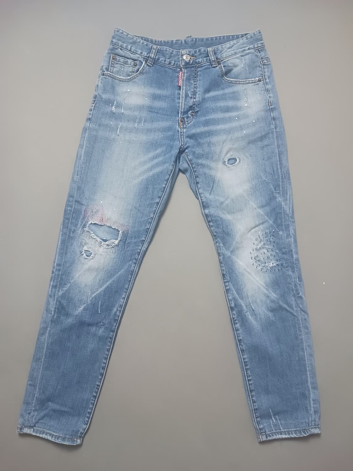 [30] 디스퀘어드2 스티치덧댐 슬림진 청바지 상품이미지1