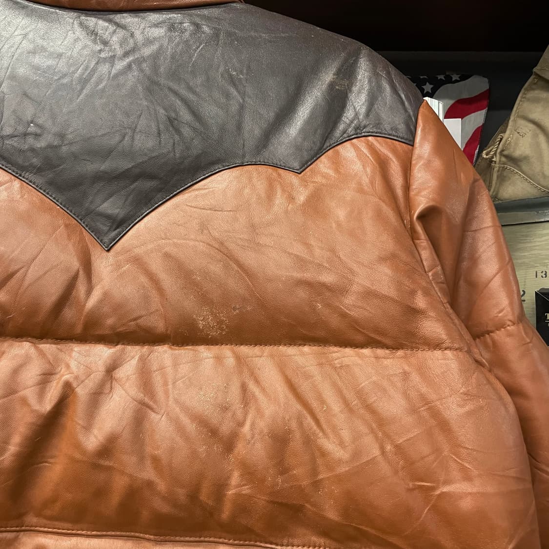 JPN 프리덤 램 스킨 양가죽 스포츠 웨어 다운 패딩 자켓 N62 상품이미지8