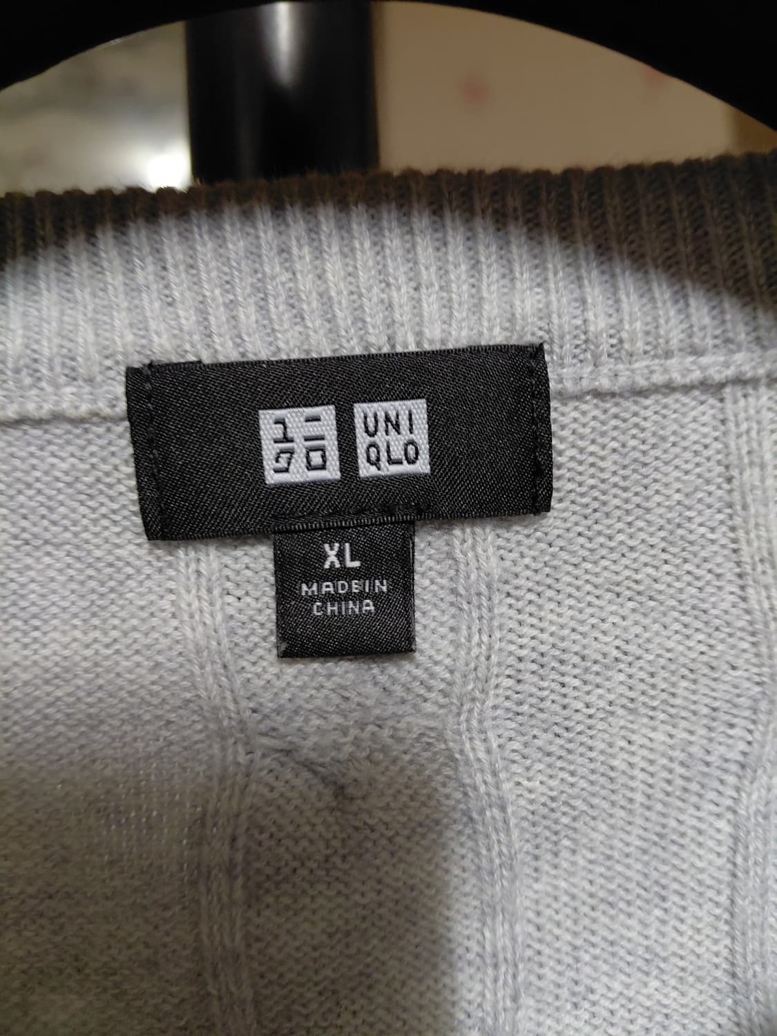 [유니클로]면,캐시미어 혼방 케이블 니트 XL(105)사이즈 상품이미지3