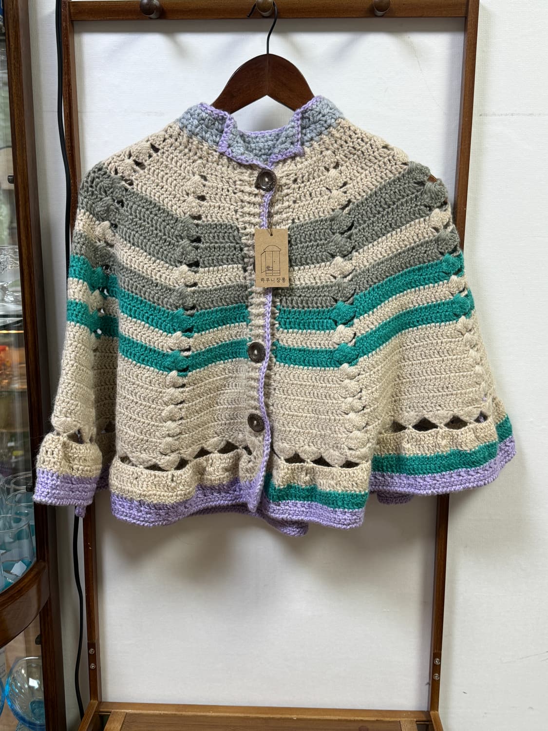 빈티지 니트 케이프 상품이미지1