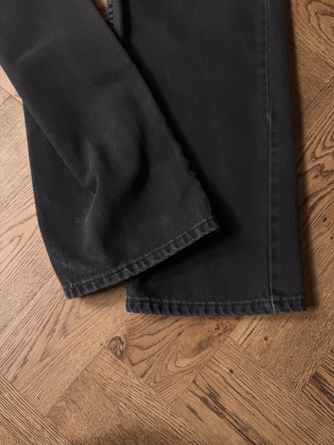 [38]리바이스 505 레귤러 스트레이트핏 흑청 데님 팬츠 상품이미지7