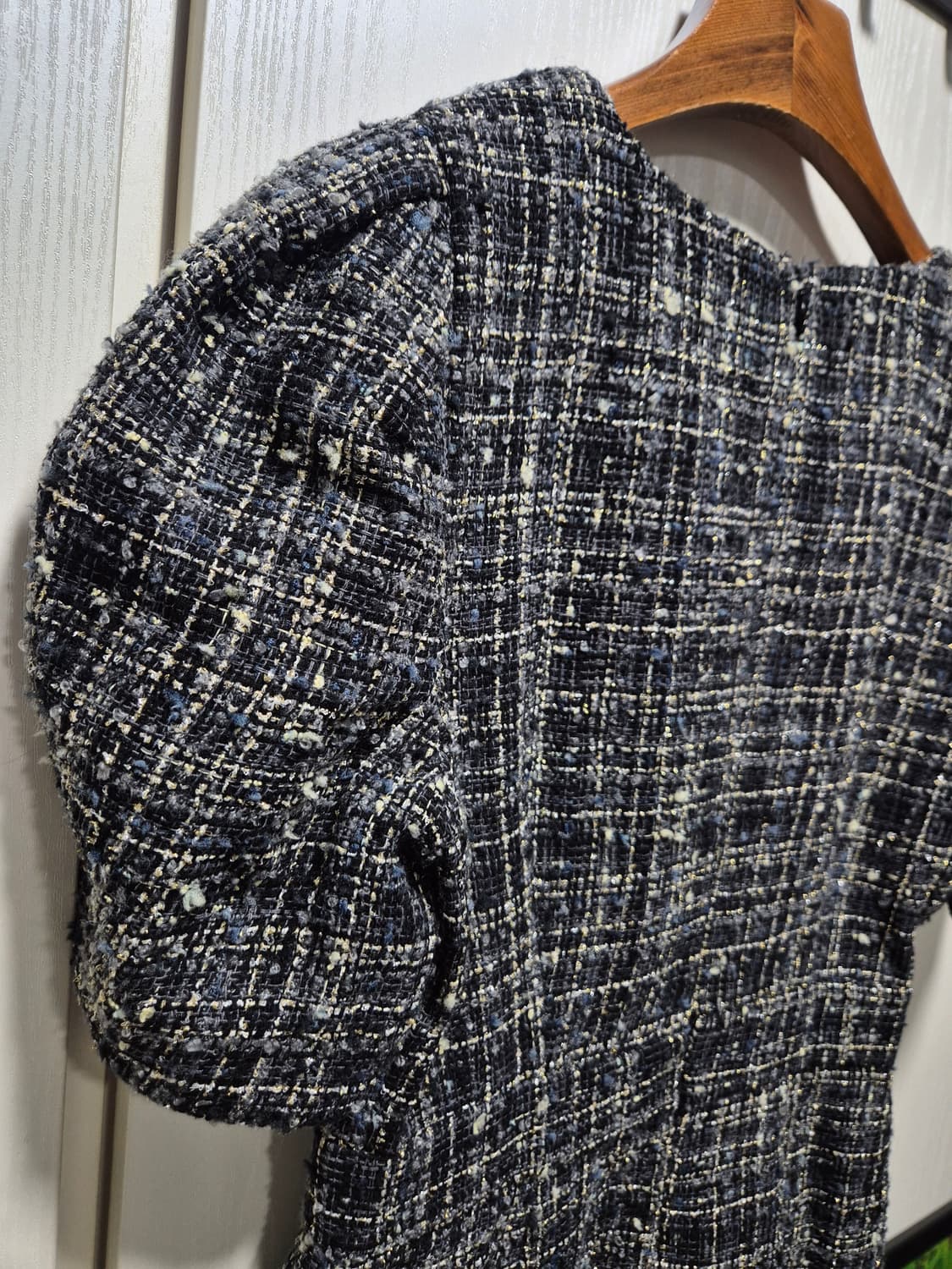 (세일)(새상품)NAIN 트위드 반팔 미니 원피스 상품이미지8