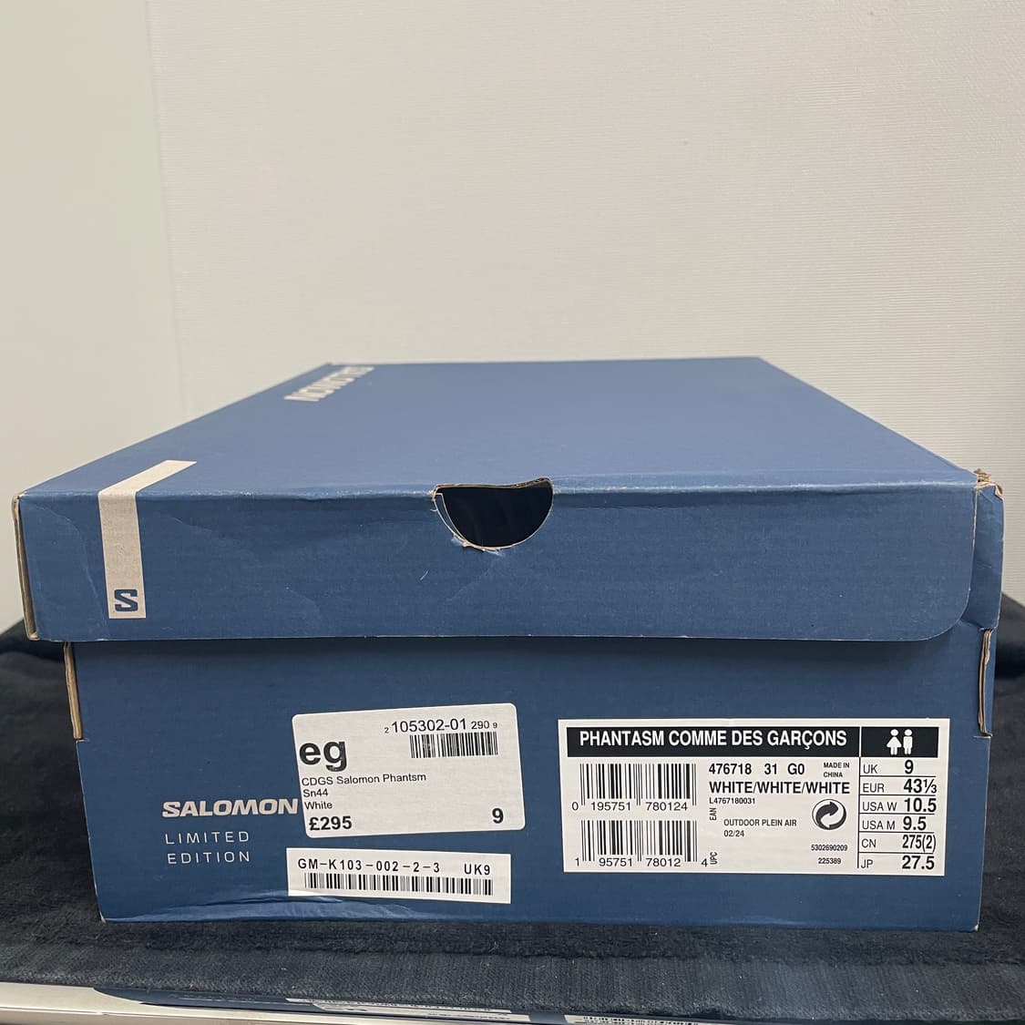 살로몬 꼼데가르송 판타즘 화이트 275 상품이미지8
