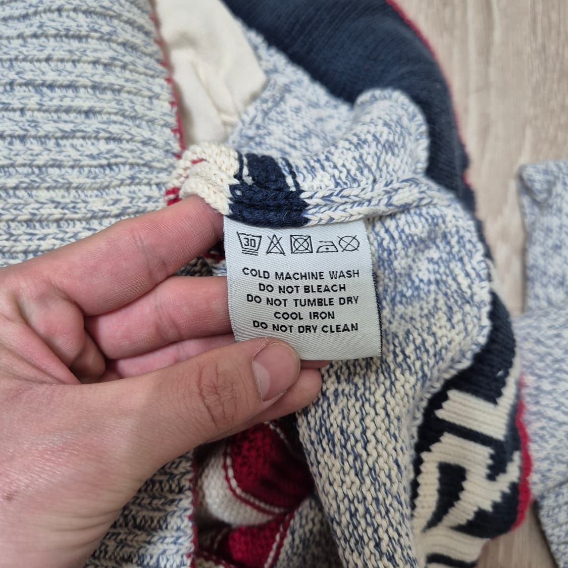 슈퍼드라이 드라이굿즈 아즈텍 코위찬 니트 집업 가디건 M(95) 상품이미지8