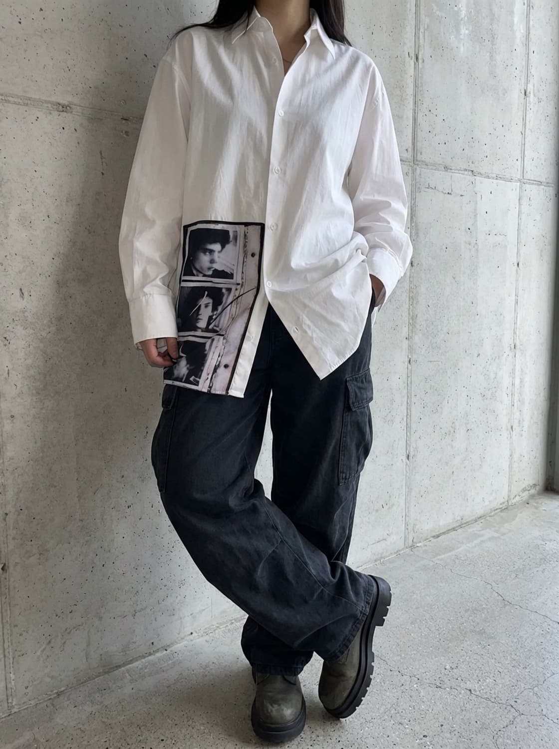 라프 시몬스 / 로버트 메이플소프 포토 패치 셔츠 상품이미지1