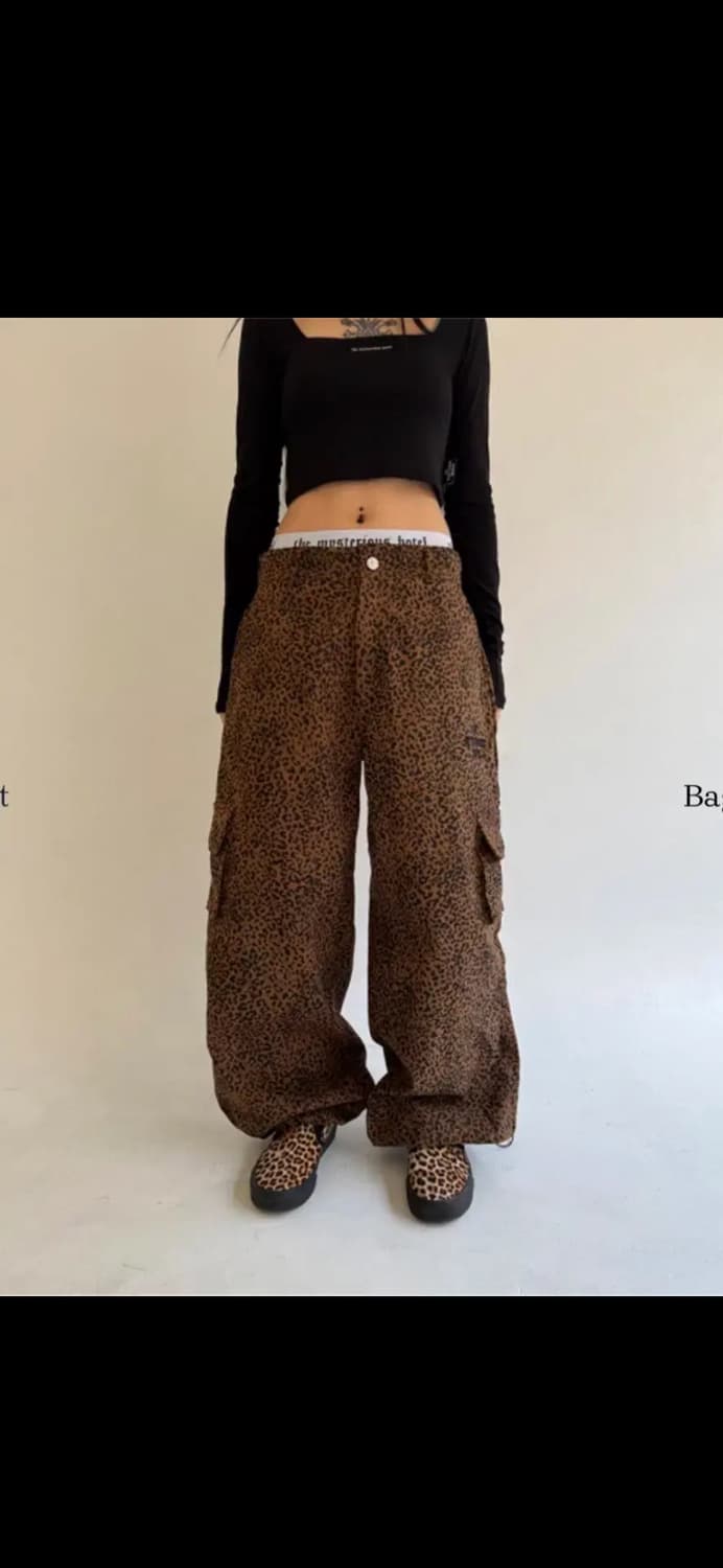 더미스테리어스호텔 레오파드 팬츠 상품이미지1