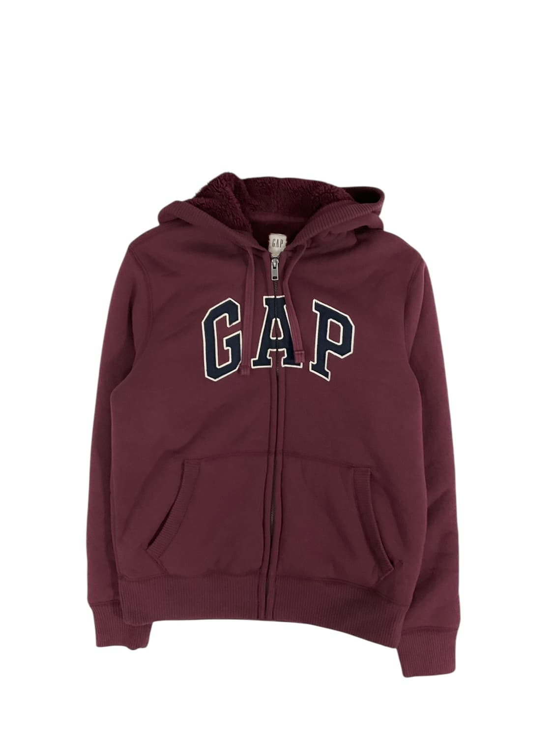 갭 버건디 기모 후드집업 (s) 상품이미지1