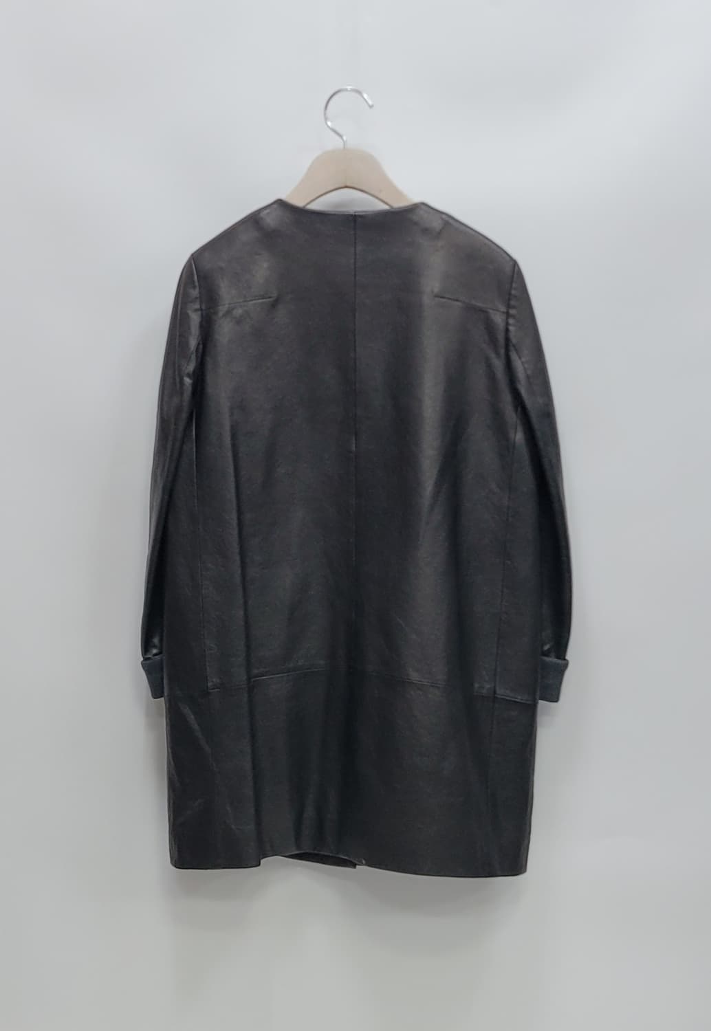 KUHO 구호 양가죽 롱자켓 레더 코트 / 여 85-94-160 
 상품이미지2