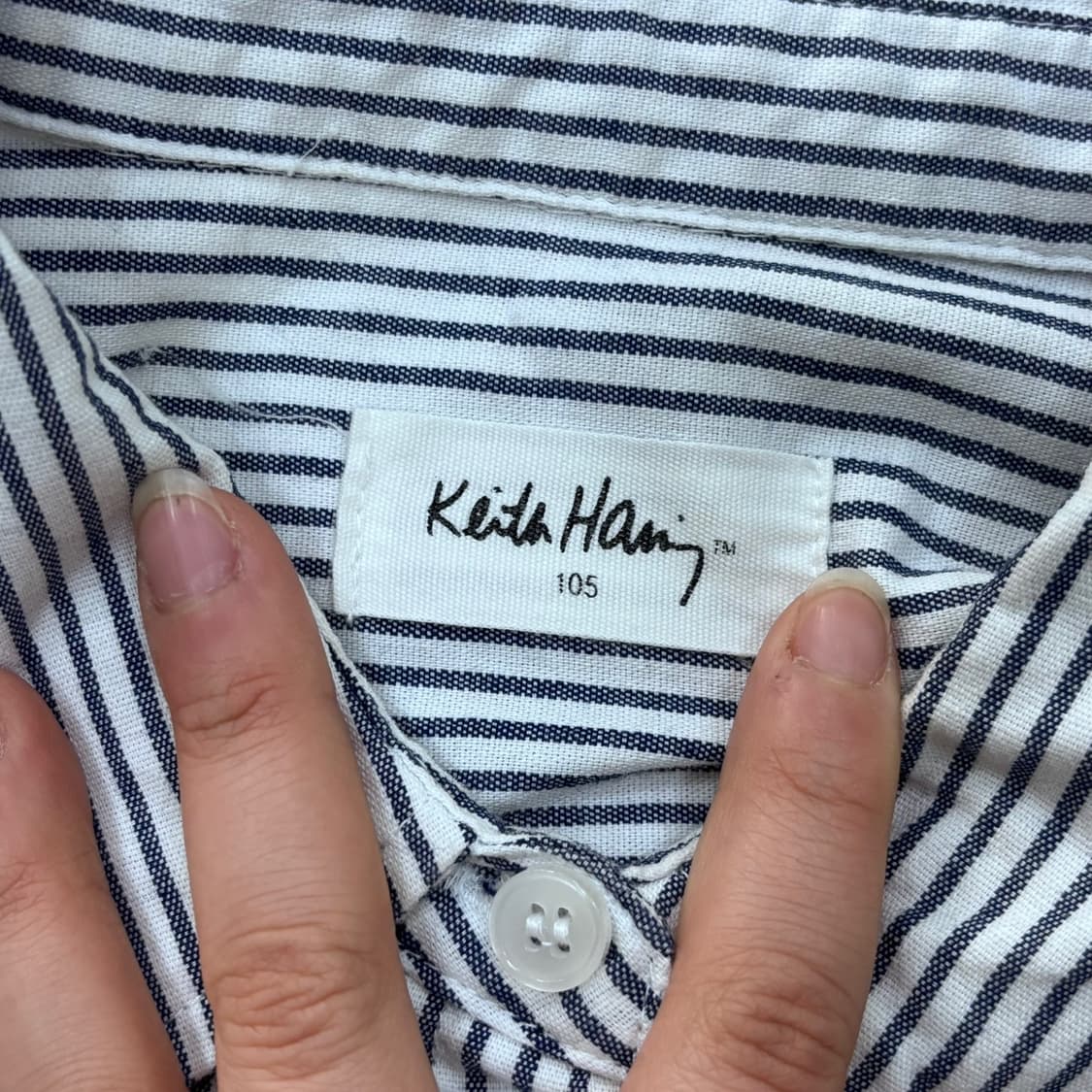 105 키스해링 스트라이프 캐주얼 셔츠 0324E 상품이미지3