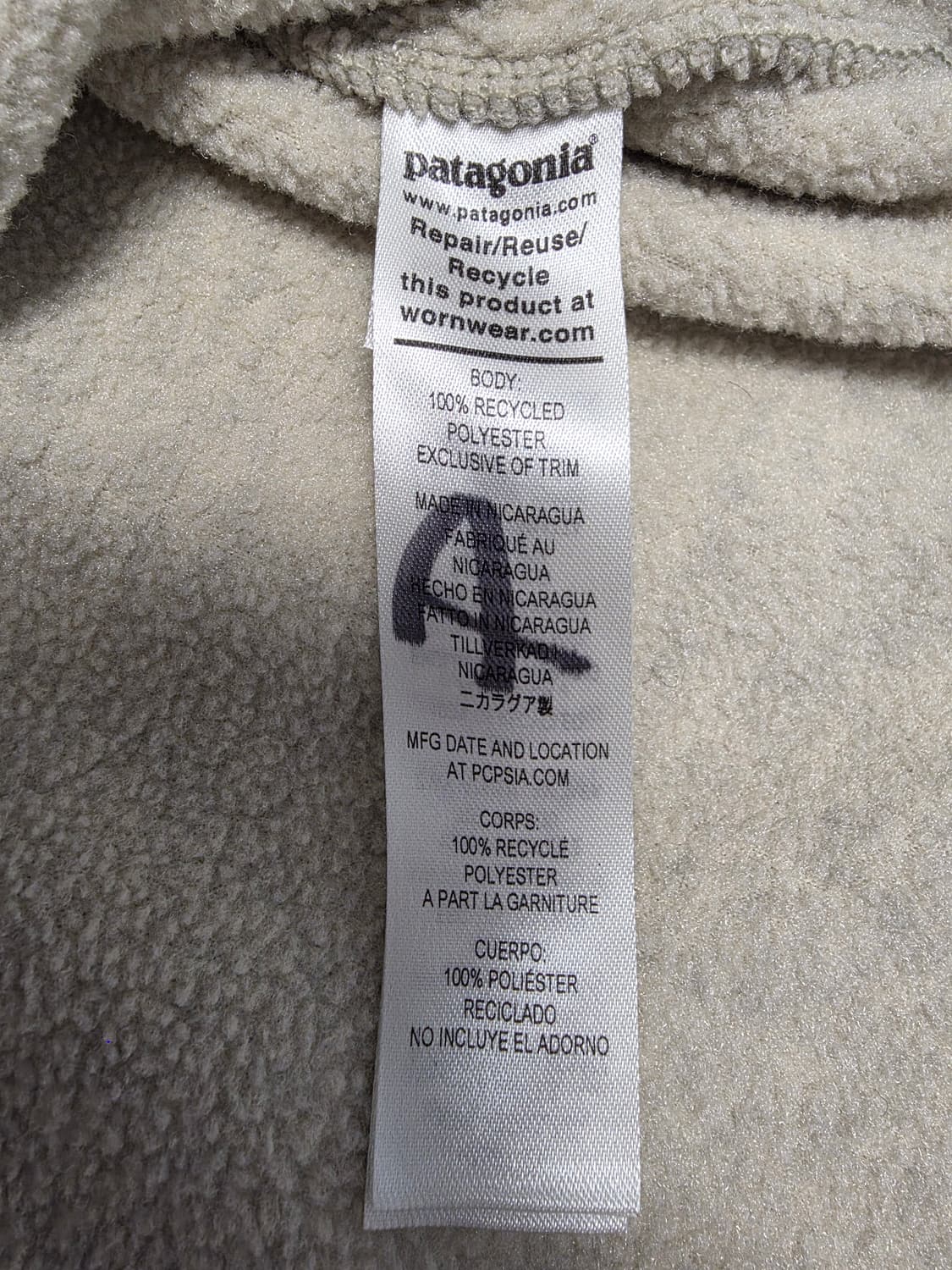 파타고니아 신칠라 라이트웨이트 오트밀/틸그린 우먼 XL 상품이미지3