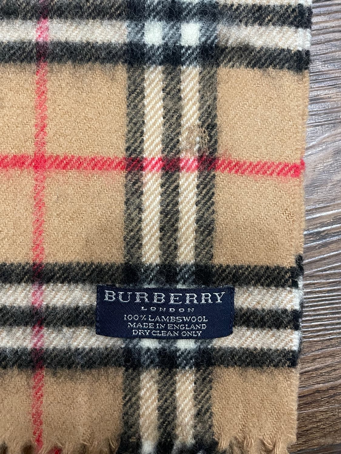 버버리 램스울 노바체크 머플러 목도리 베이지 상품이미지4