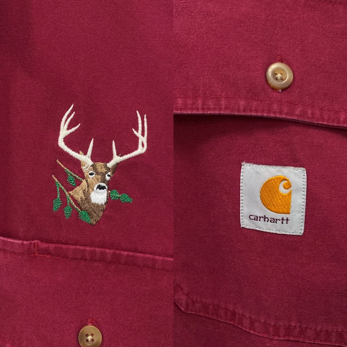 칼하트 사슴 자수 워크 셔츠 상품이미지4