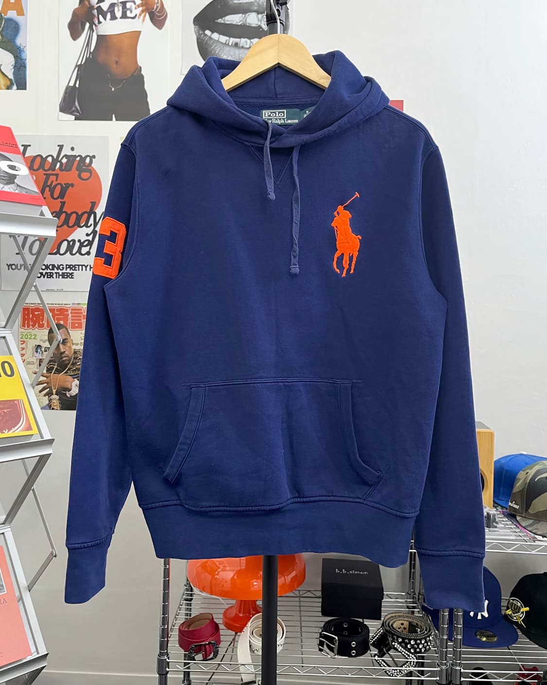 폴로 빅포니 오버핏 후드티 상품이미지5