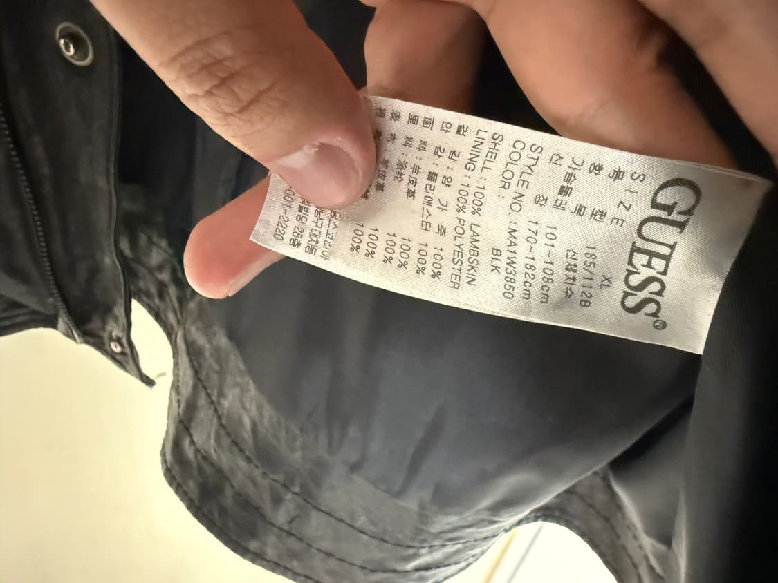 Guess lambskin leather jacket 상품이미지5