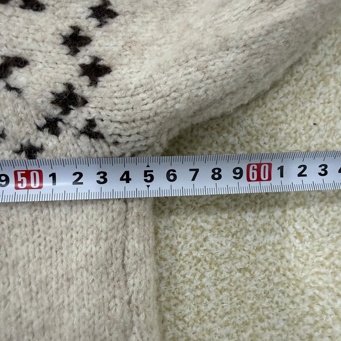 실측확인 빈티지 노르딕 패턴 니트 집업 0126T1 상품이미지4