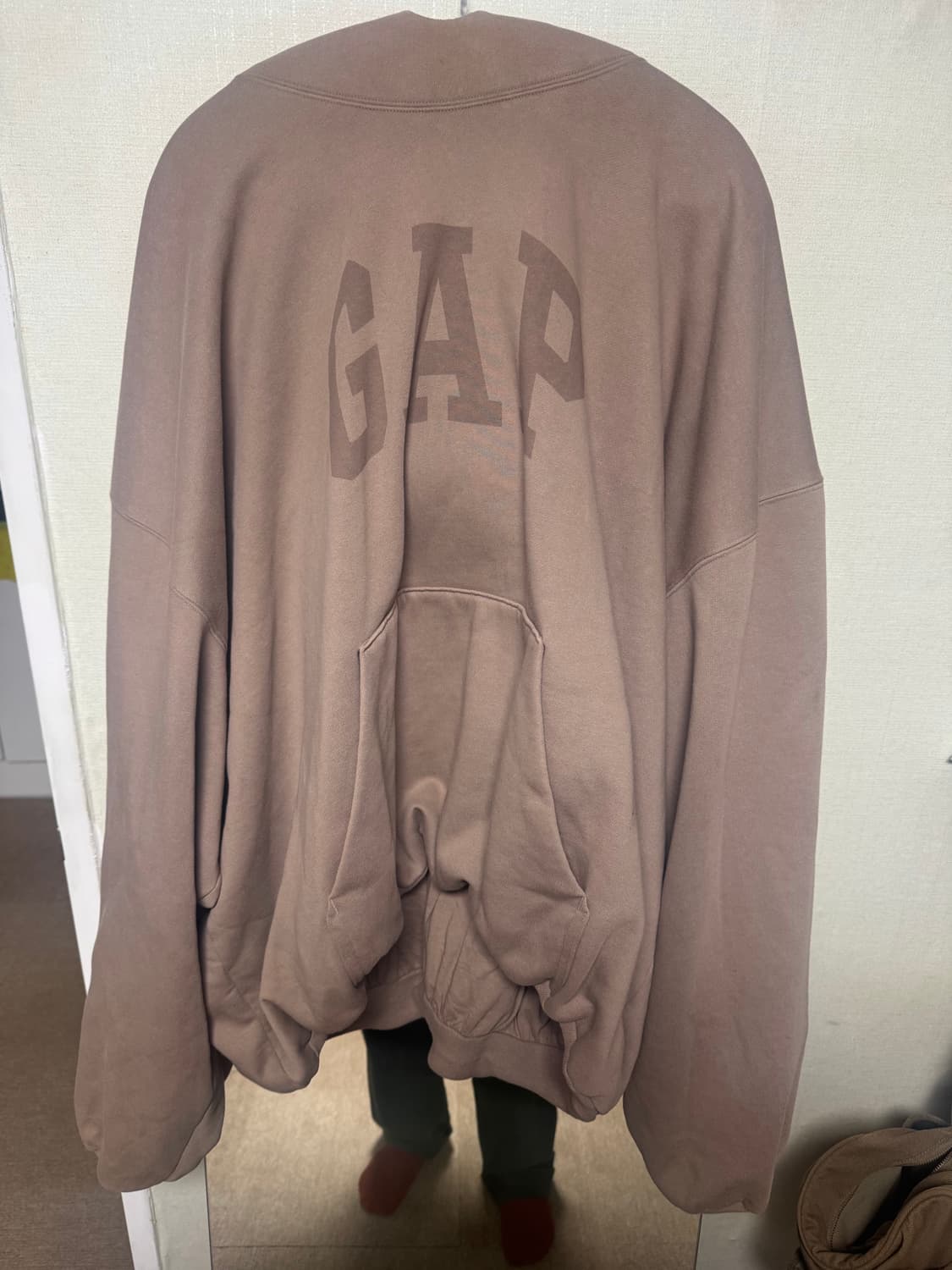 이지 갭 발렌시아가 도브 후드 베이지 L 상품이미지1