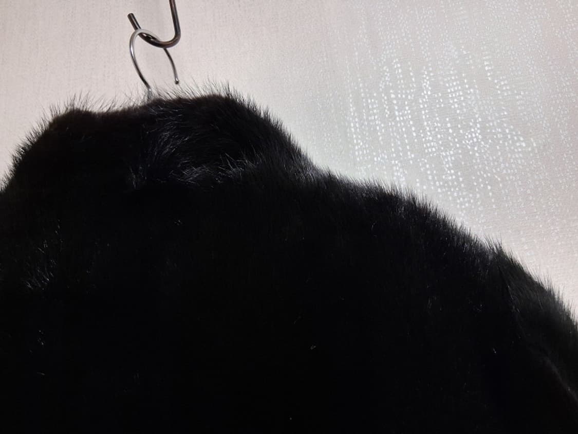 일본빈티지 Fourrure 완전 까망 블랙밍크코트 거꾸로밍크 미착컨디션  상품이미지6
