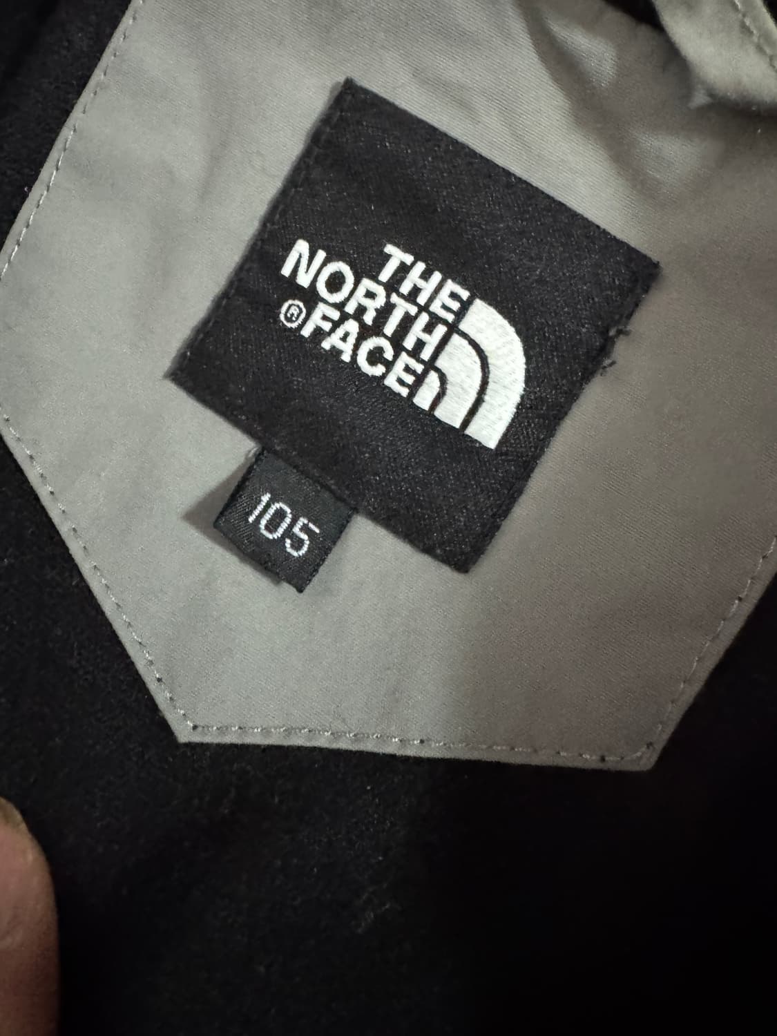 정품!! 노스페이스 나일론 바람막이 자켓 빈티지 그레이 XL 상품이미지3