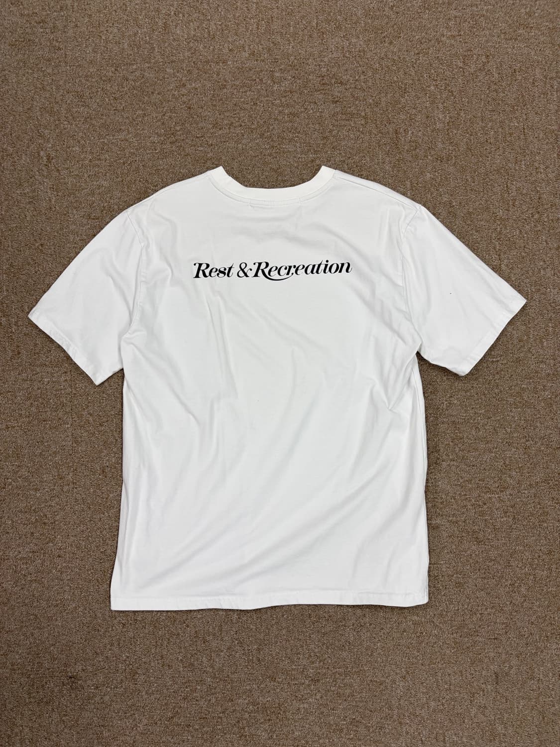 Rest & Recreation 화이트 반팔티 남녀공용 프리사이즈 상품이미지2