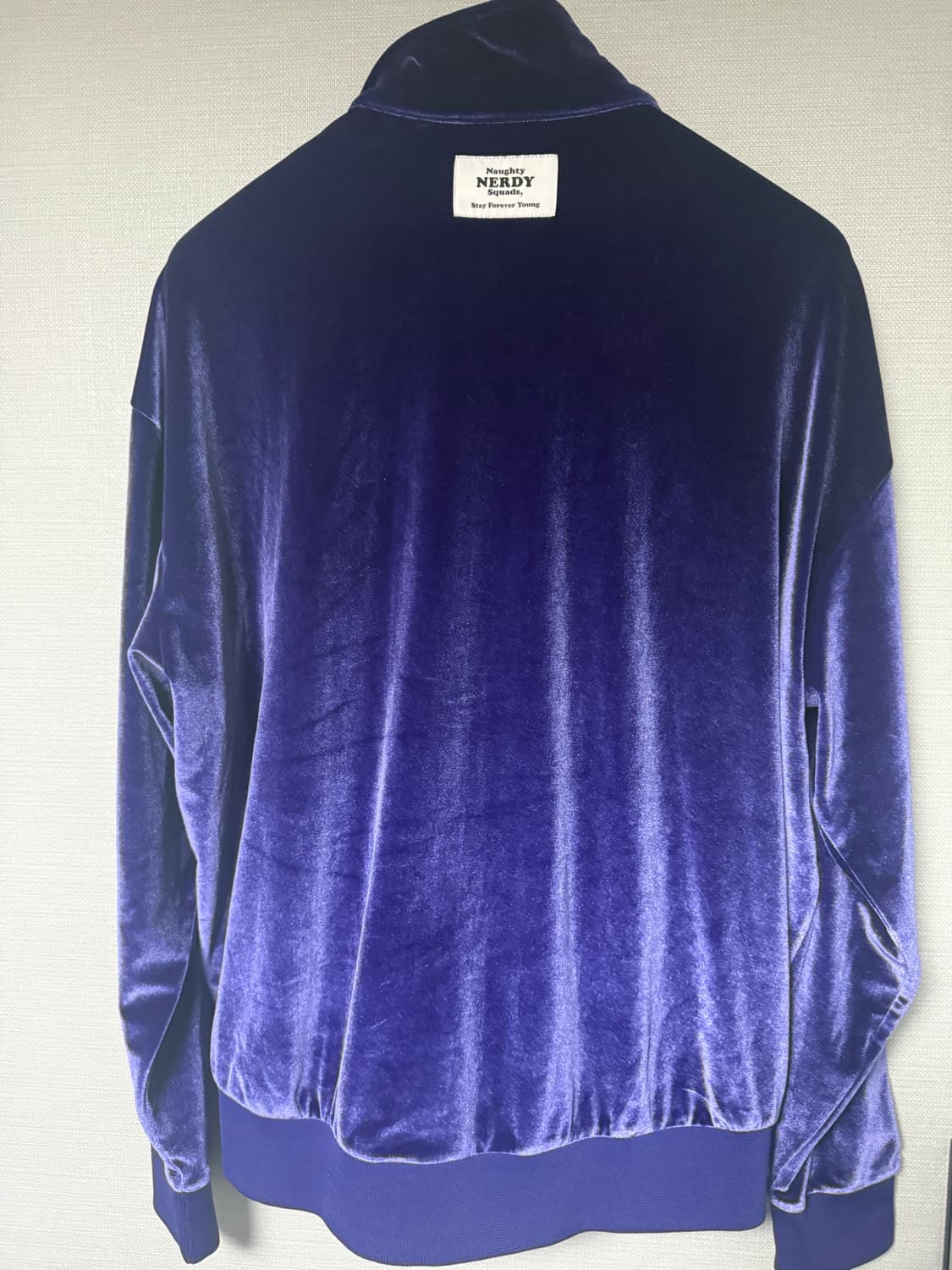 널디 벨벳 트랙탑 퍼플옐로우 L 상품이미지2