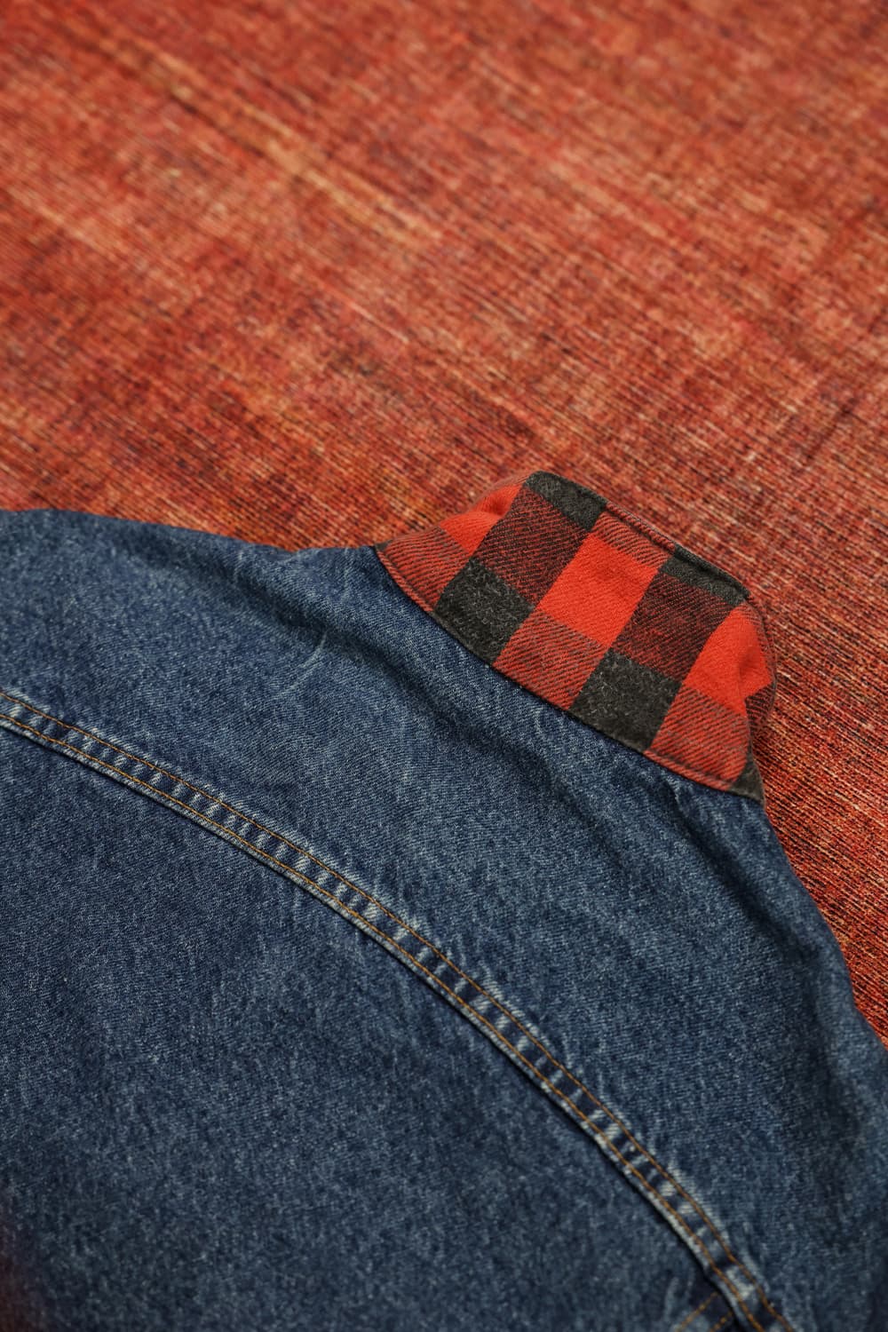 80s 빈티지 리바이스 체크 안감 트러커자켓 판매 상품이미지10