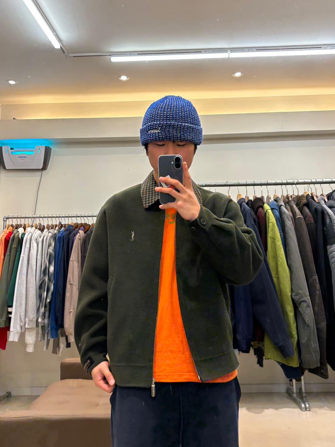 입생로랑 핸드메이드 모직 블루종 상품이미지8