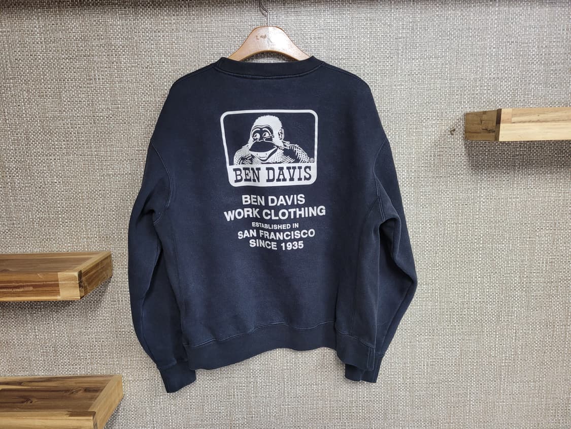 L 105~110 사이즈 밴데이비스 빈티지 맨투맨 워크웨어 아메카지  상품이미지3