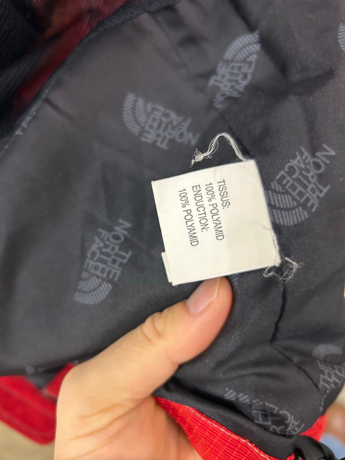 노스페이스 레드 방풍 자켓 상품이미지8