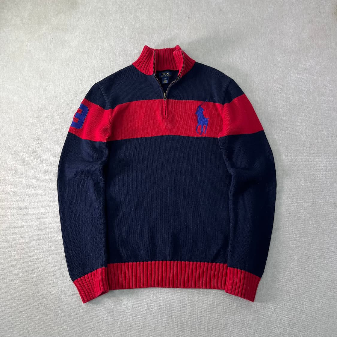 95 폴로랄프로렌 빅포니 반집업 니트 상품이미지1