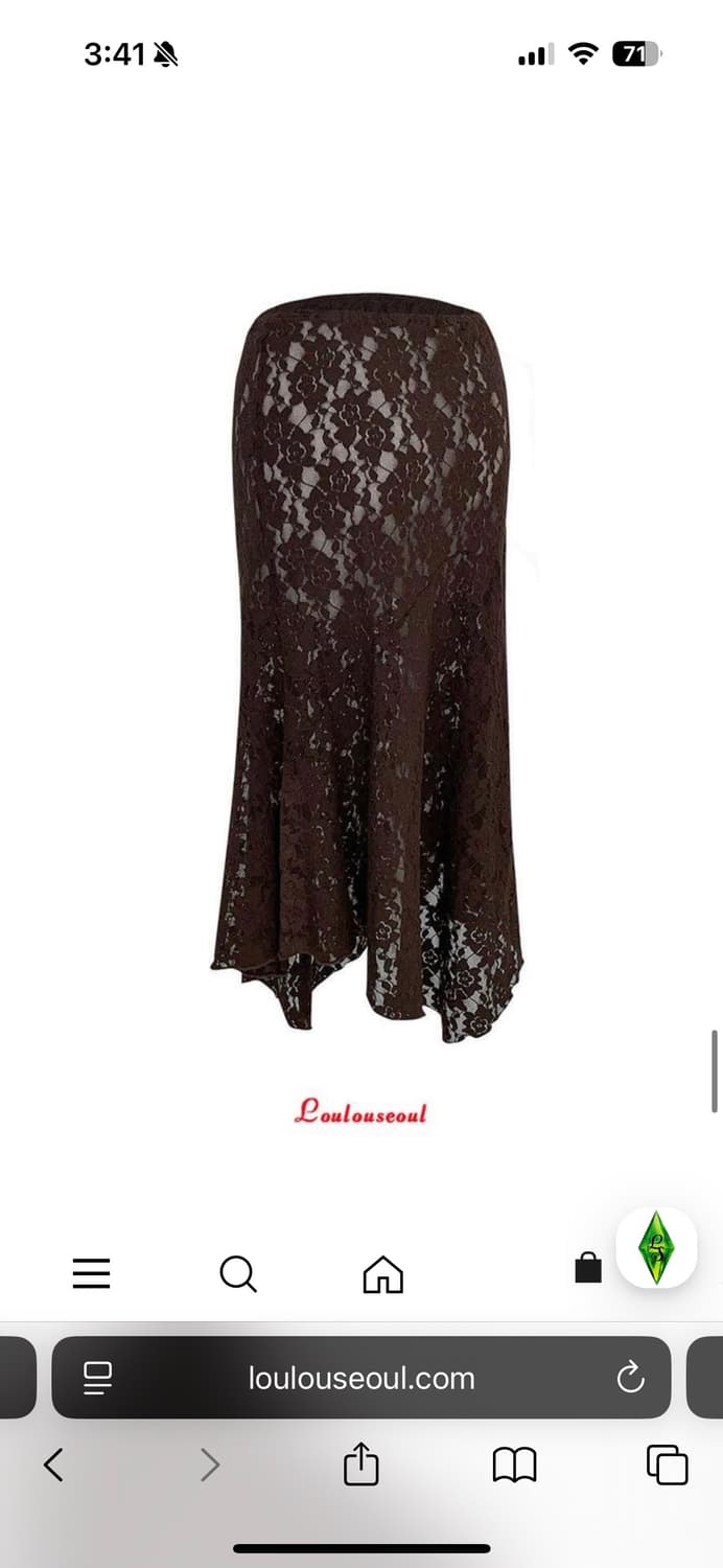 루루서울 재즈클럽스커트 브라운 상품이미지5