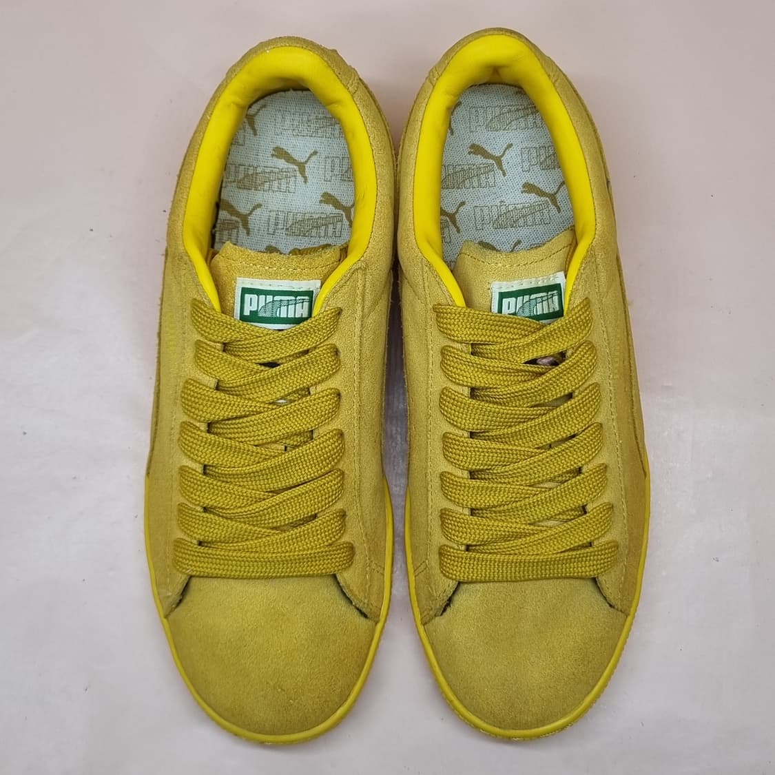 푸마 스웨이드 옐로우 스니커즈240 상품이미지2