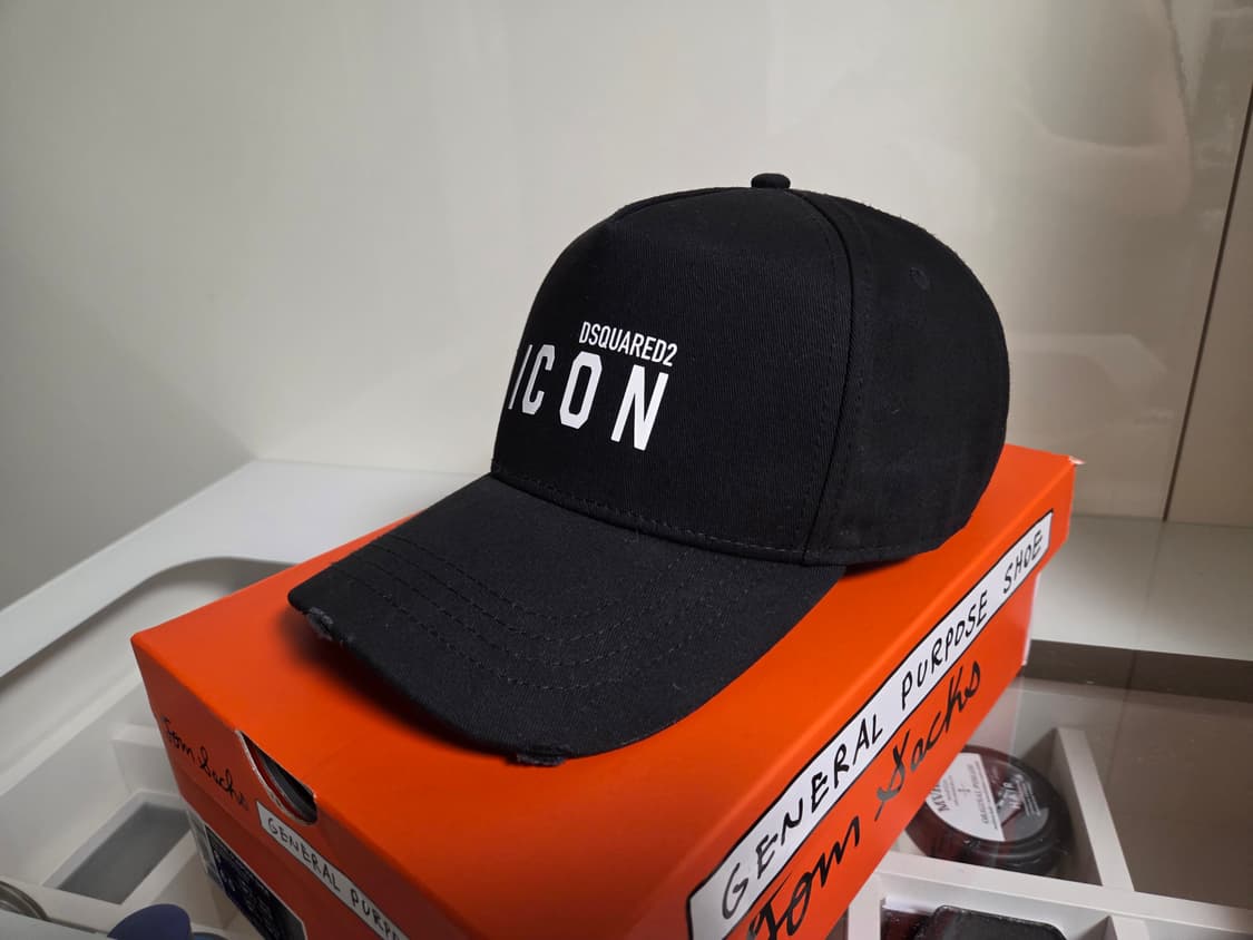 디스퀘어드 ICON 로고 프린티드 볼캡 블랙 상품이미지2