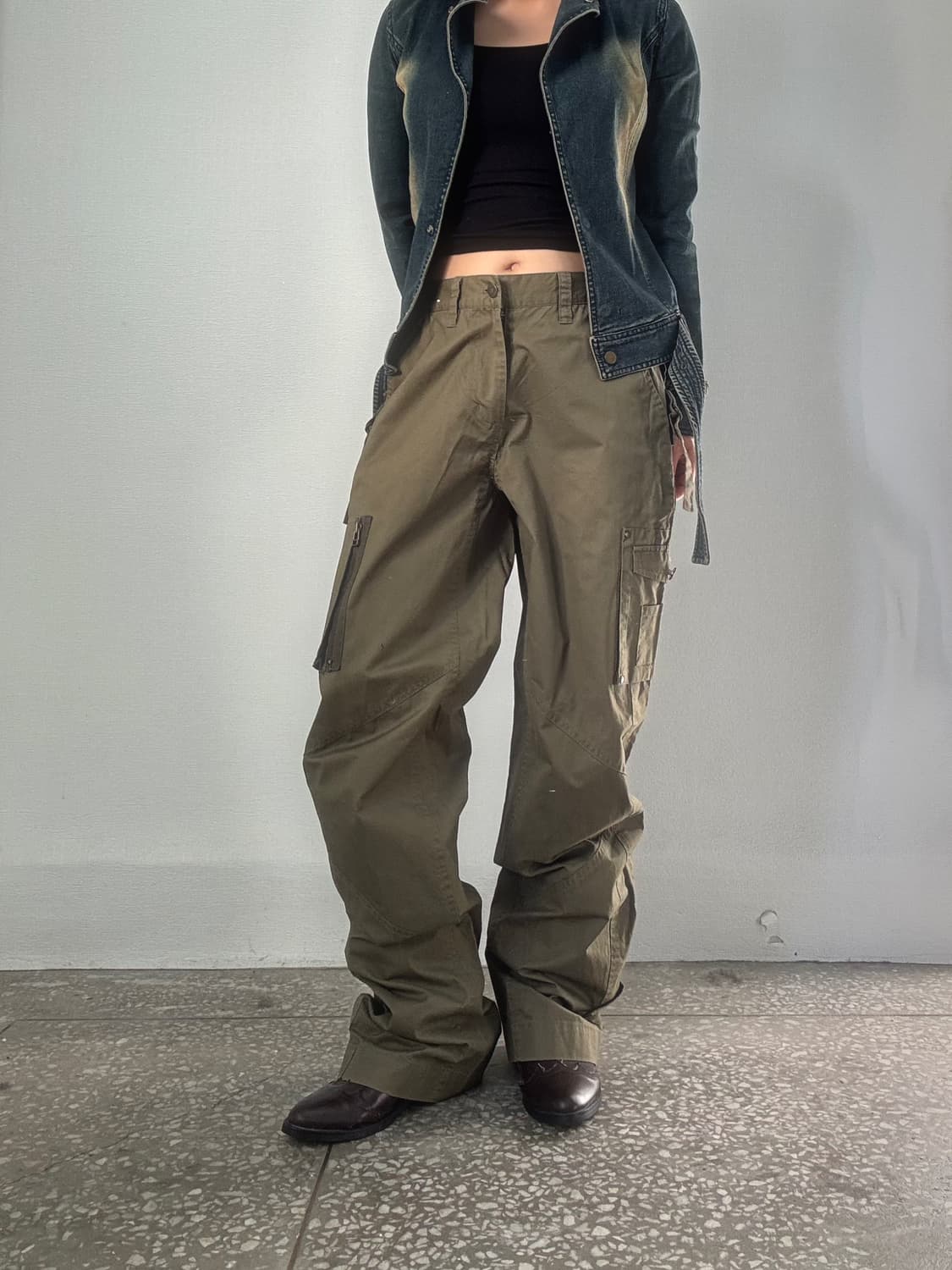 카키 카고 팬츠 상품이미지1