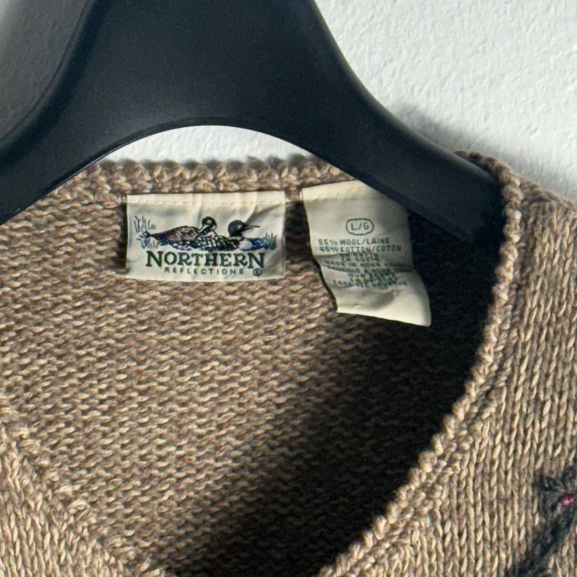NORTHERN 빈티지 울 자수 롱 노르딕 가디건 (L) 상품이미지2