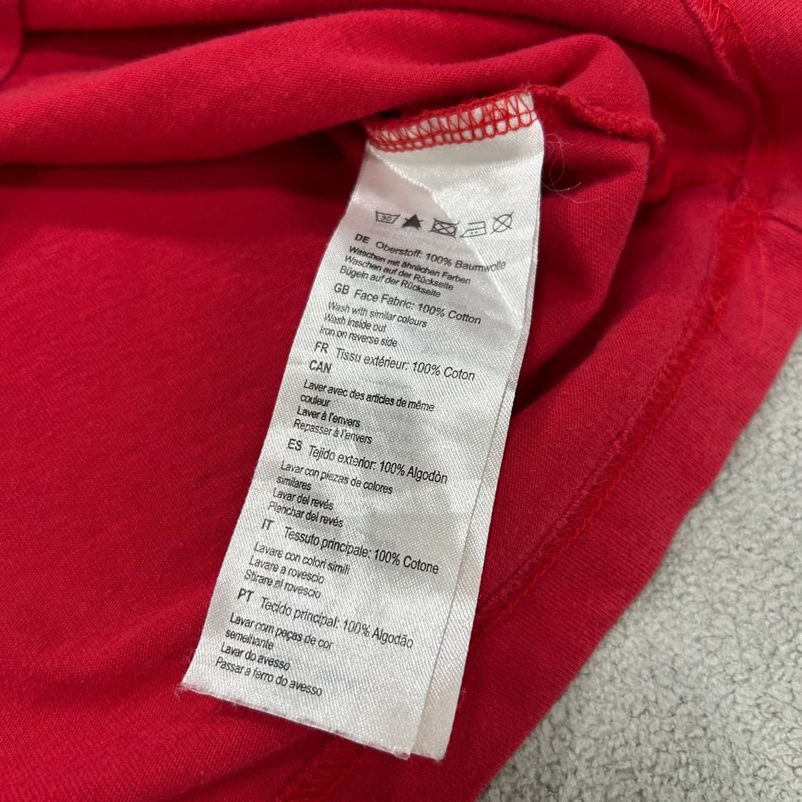 마무트 반팔티 레드 90 상품이미지3