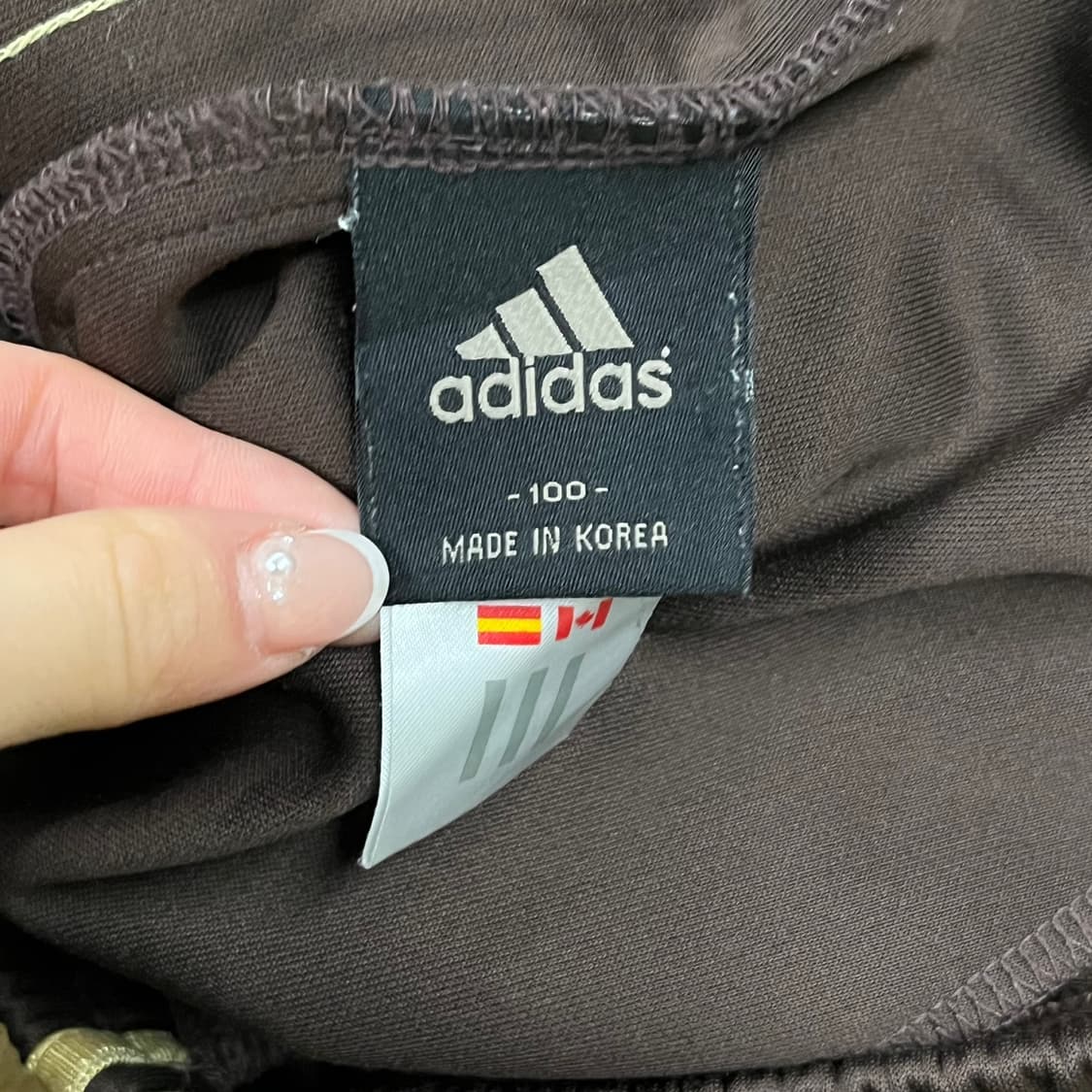 [정품/100] 아디다스 삼선 트레이닝 바지 브라운 초코  상품이미지4