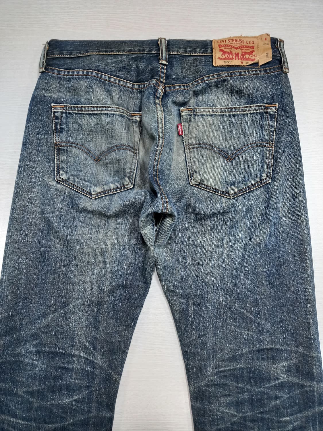 30 리바이스501 Haiti 녹워싱 일자진 30-137 상품이미지4