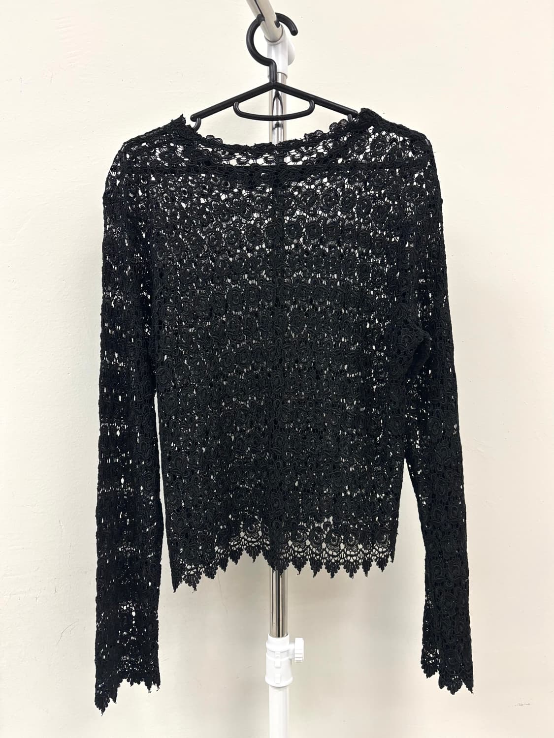 빈티지 블랙 크로셰 롱슬리브 이너 상품이미지8