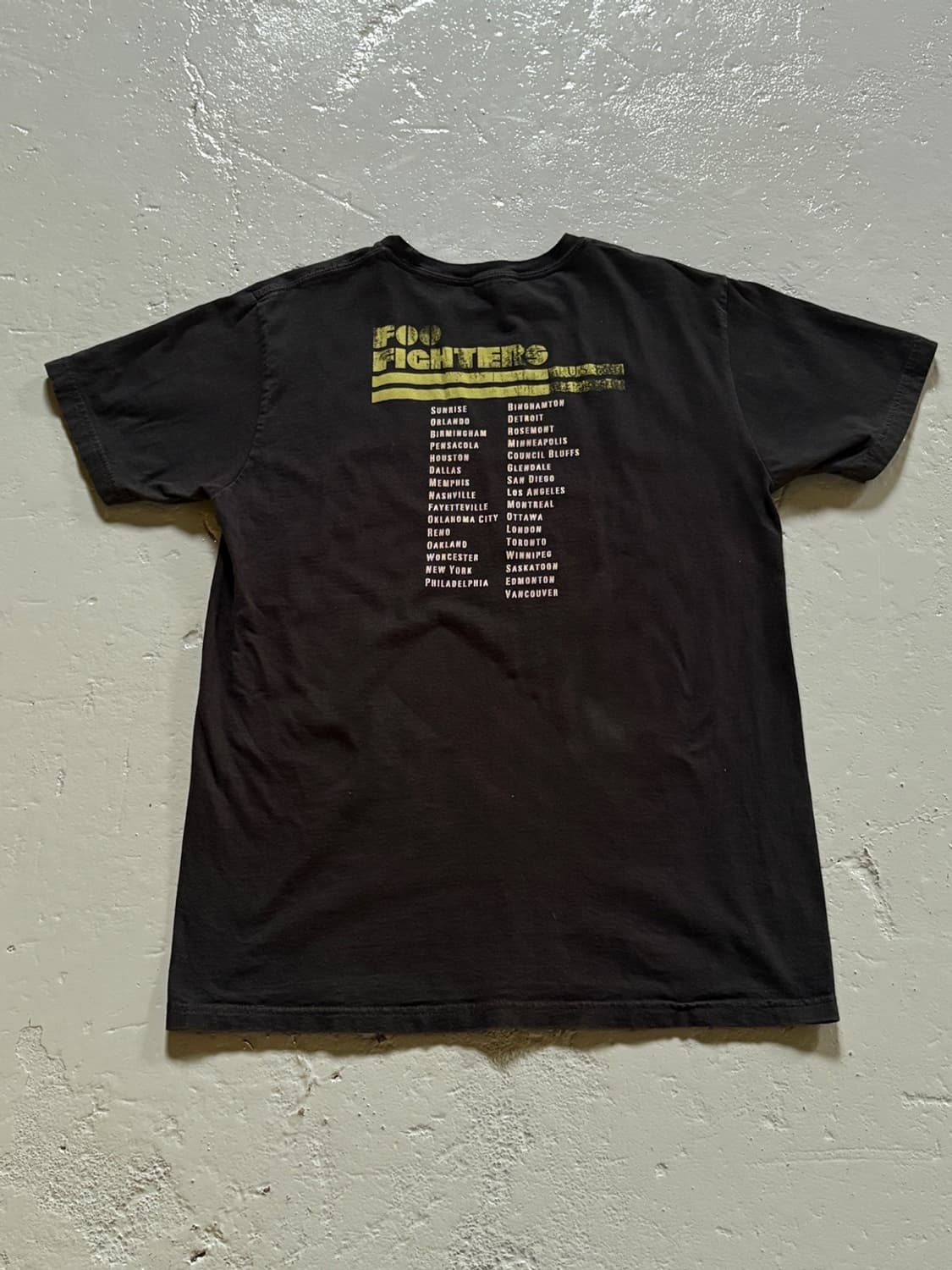 2007 Foo Fighters (푸 파이터스) 밴드 투어 티셔츠 상품이미지8