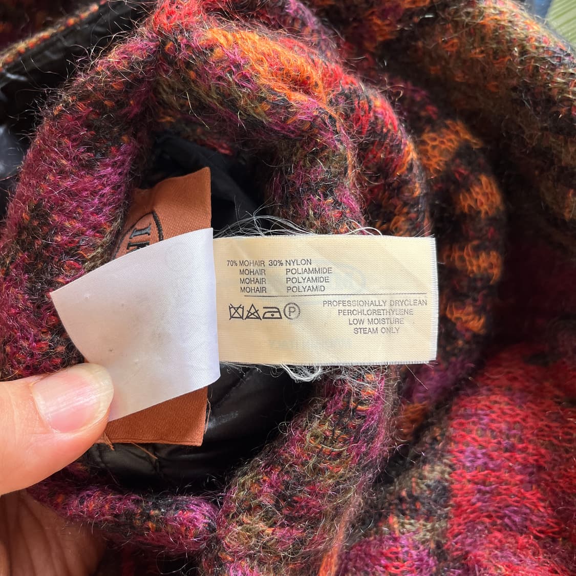  00s MISSONI 모헤어 시그니처 리버시블 코트  상품이미지10